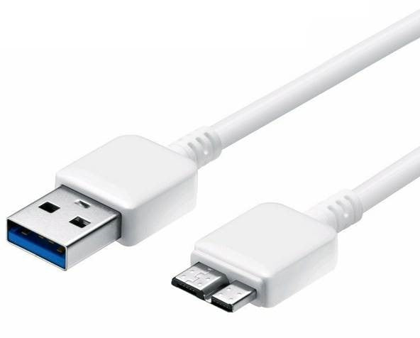 ASTROTEK Data Charging Cable 1m - USB 2.0 Type A Male to Micro B for Galaxy S6/Note/Tablet Nickle Plated White PVC Jacket