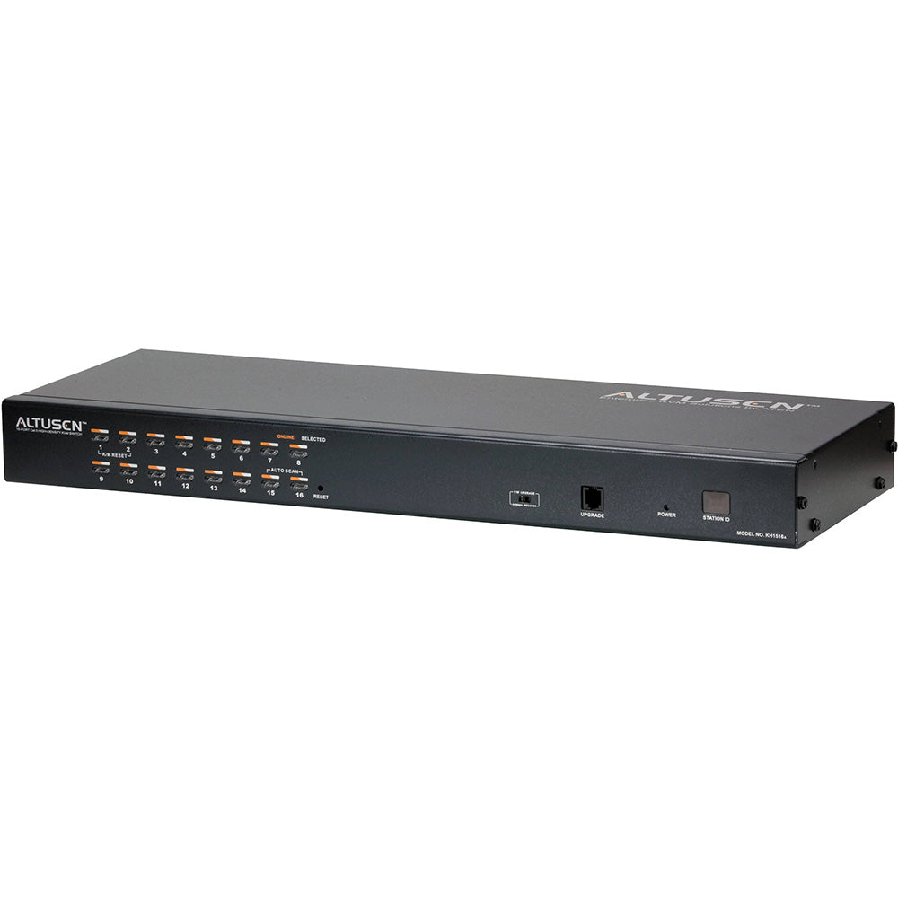 Aten 1-Console High Density Cat 5 KVM 16 Port with Daisy-Chain Port, supports 1920x1200 up to 30m on supported adapters, KVM Adapters not included