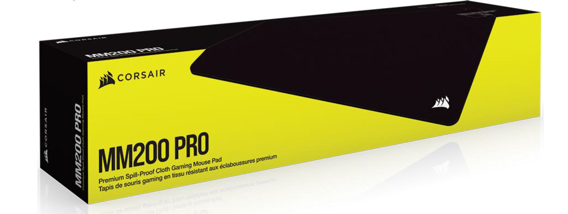 CORSAIR MM200 PRO Premium Spill-Proof Cloth Gaming Mouse Pad Heavy XL - 450mm x 400mm surface, Black Surface
