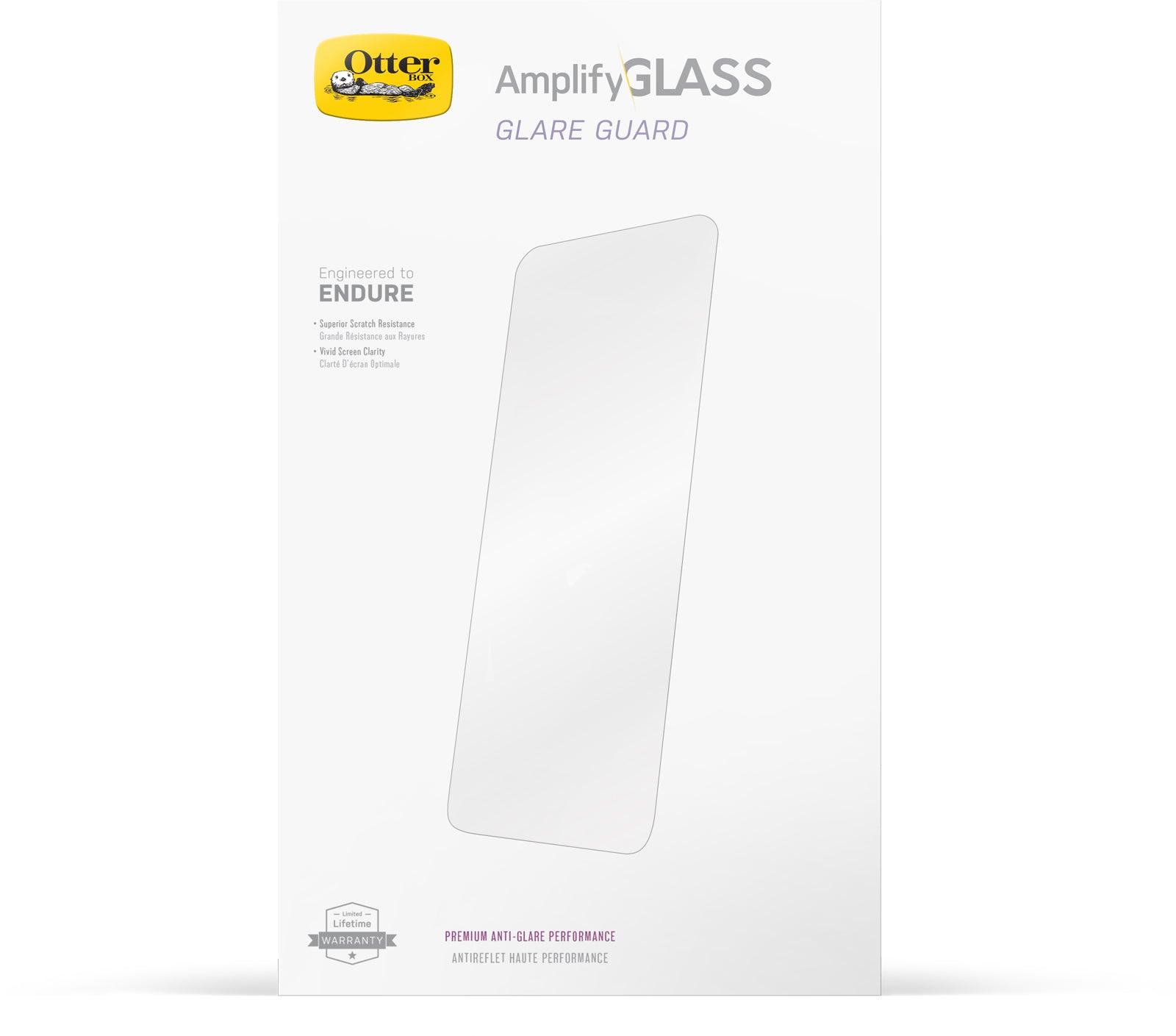OTTERBOX Apple iPhone 13 Pro Max Amplify Glass Antimicrobial Screen Protector- Antimicrobial (77-85977), Ultra-strong, 5x greater scratch resistance