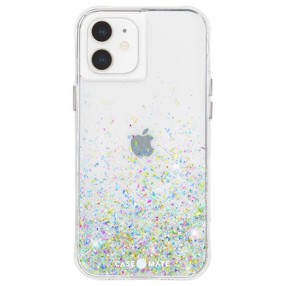 FORCE TECHNOLOGY Apple iPhone 12 / iPhone 12 Pro - Twinkle Ombre - Twinkle Confetti (CM043660), 10 ft drop protection, Compatible with wireless charging