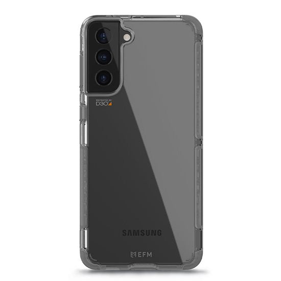 FORCE TECHNOLOGY Cayman Case for Samsung Galaxy S21 5G - Smoke Black (EFCCASG270SMB), Antimicrobial, 6m Military Standard Drop Tested, Shock & Drop Protection