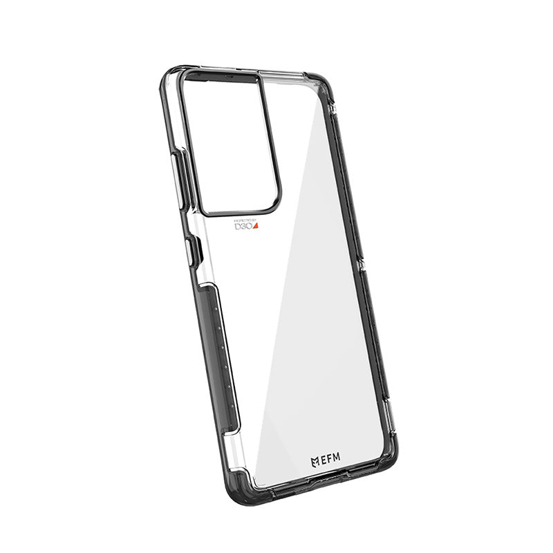 FORCE TECHNOLOGY Cayman Case for Samsung Galaxy S21 Ultra 5G - Smoke Black (EFCCASG272SMB), Antimicrobial, 6m Military Standard Drop Tested, D3O Impact Protection