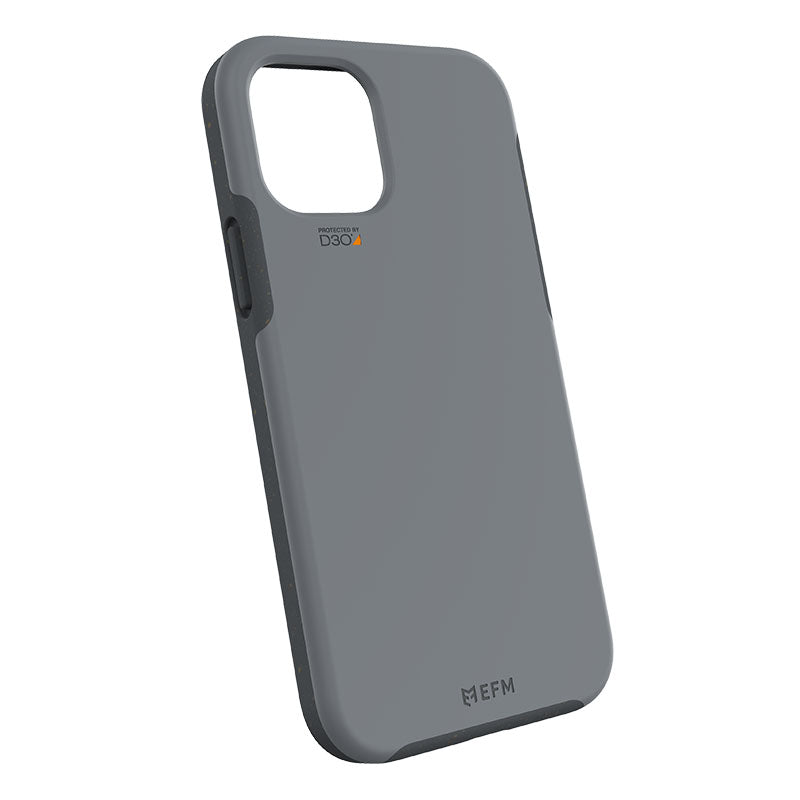 FORCE TECHNOLOGY Eco+ Case for Apple iPhone 12 mini - Charcoal (EFCECAE180CHC), D3Oimpact protection, Slim, tough and durable, Shock & Drop Protection