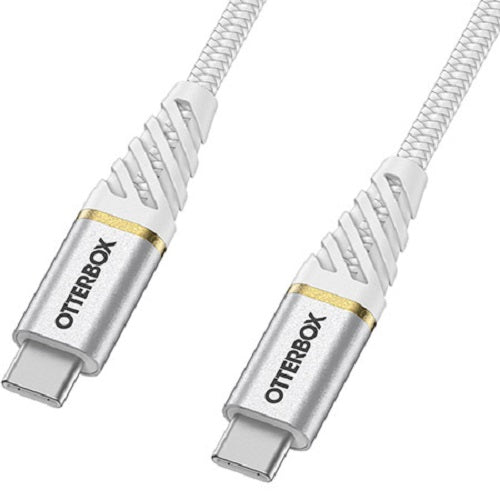 OTTERBOX USB-C to USB-C Fast Charge Cable 2M OrangeΒΒ Premium - Cloud Sky White - Proven rugged, tough
