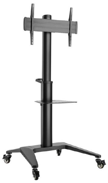 Atdec mobile TV Cart Black - AD-TVC-70A-B - Supports Up to 70" & 70kg - Adjustable height