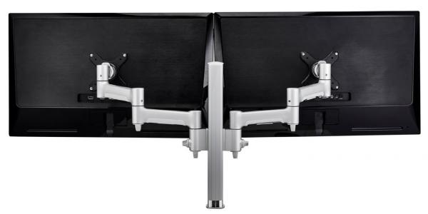Atdec AWMS-2-4640 Bolt Black - Dual 460mm monitor arms on 400mm post