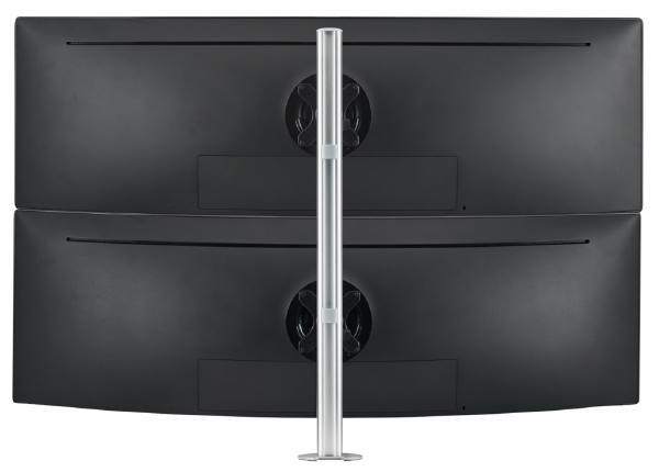 Atdec AWMS-2-LTH75 - Dual Monitor Mount, Curved Monitors, Heavy & Large Displays, All-In-One PCs, Vesa 75 x 75, 100 x 100, Weight up to 14KG.