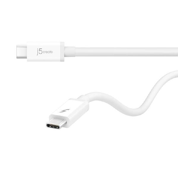 J5create JTCX02 Thunderbolt 3 Cable 100cm - (USB-C to USB-C, Up to 20 Gbps, Max 100 Watts/5 Amps)