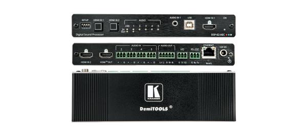 Kramer DSP-62-AEC 6x2 PoE Audio Matrix with DSP and AEC (Audio DSP)