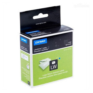 DYMO RETURN ADDRESS - PAPER/WHITE 25mm x 54mm 1 Roll/Box 500 Labels/Roll (SD11352)