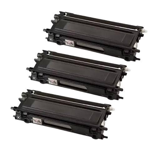 Compatible Premium 3 x TN251BK Black Toner Cartridge - for use in Brother Printers