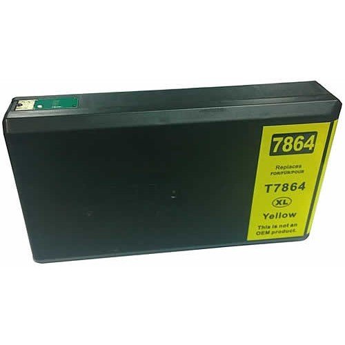 Compatible Premium Ink Cartridges T7864XL High Yield Yellow Inkjet Cartridge - for use in Epson Printers