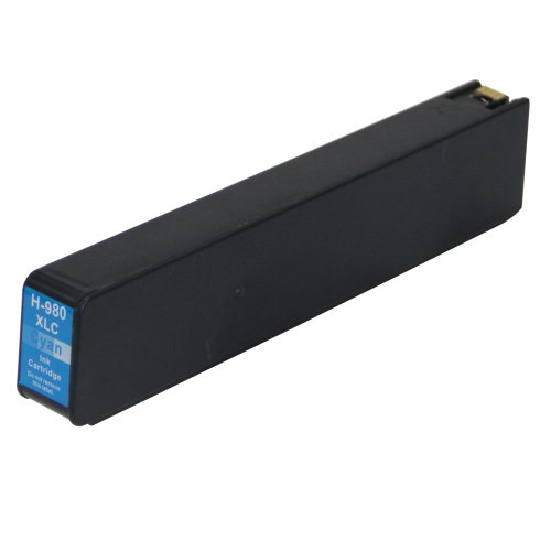 Compatible Premium Ink Cartridges 980XLC High Yield Cyan Remanufacturer Inkjet Cartridge - for use in HP Printers