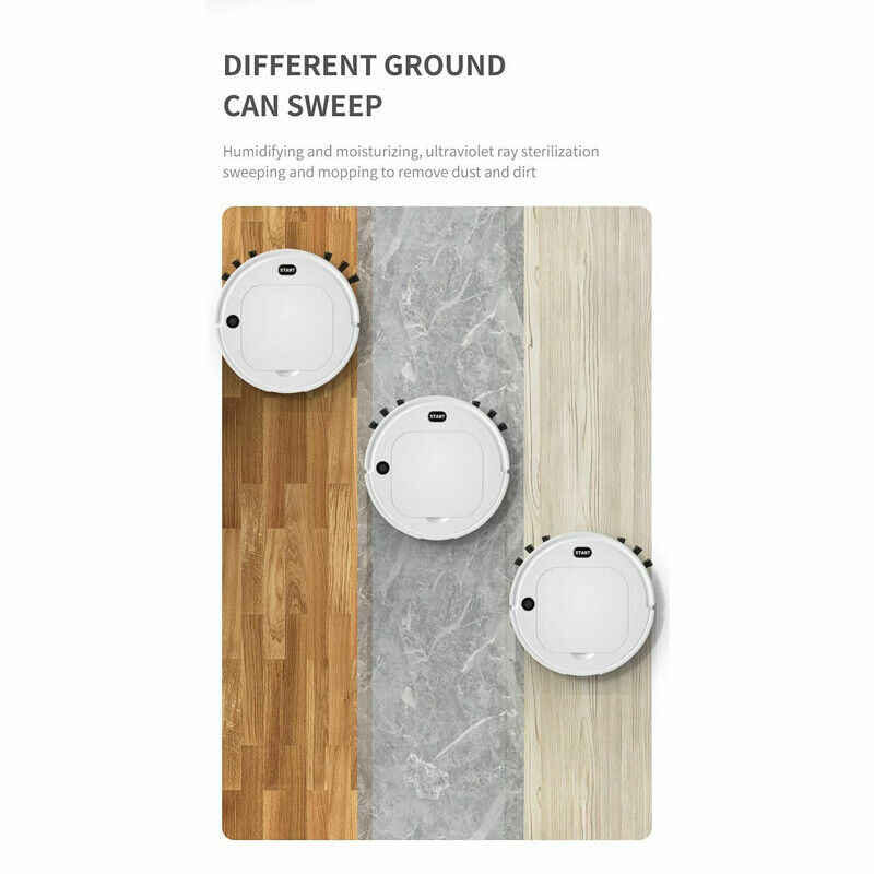 3 IN 1 Smart Robot Vacuum Cleaner Auto Cleaning Microfiber Mop Floor Sweeper st