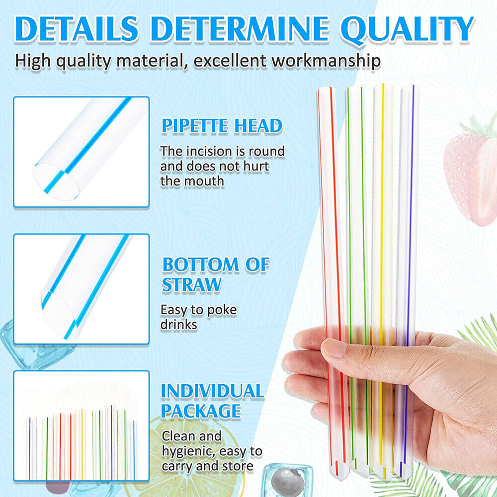 BPA-Free Multi Colored Straws Bendable Disposable Drinking Plastic Party Straws