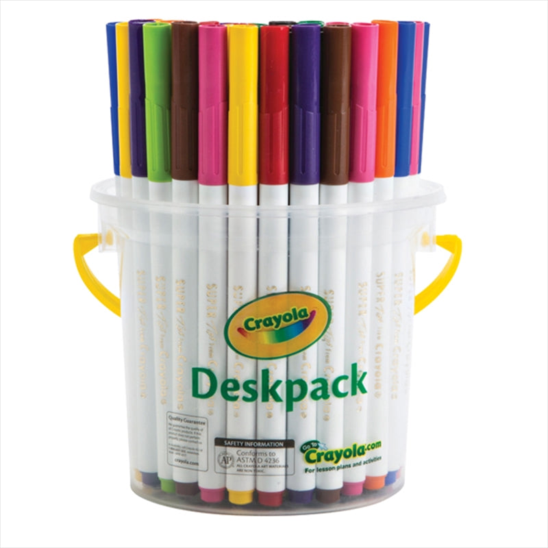 Crayola 40 Washable Super Tips Deskpack