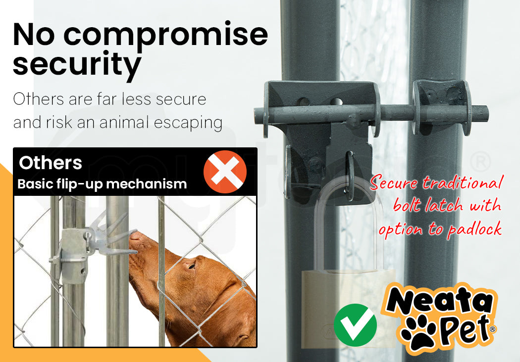 NEATAPET 4.5x1.5m Dog Enclosure Pet Playpen Outdoor Wire Cage Puppy Fence with Cover Shade