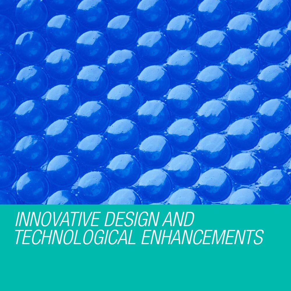 AURELAQUA Solar Swimming Pool Cover + Roller Wheel Adjustable 400 Bubble 6 x 3.2