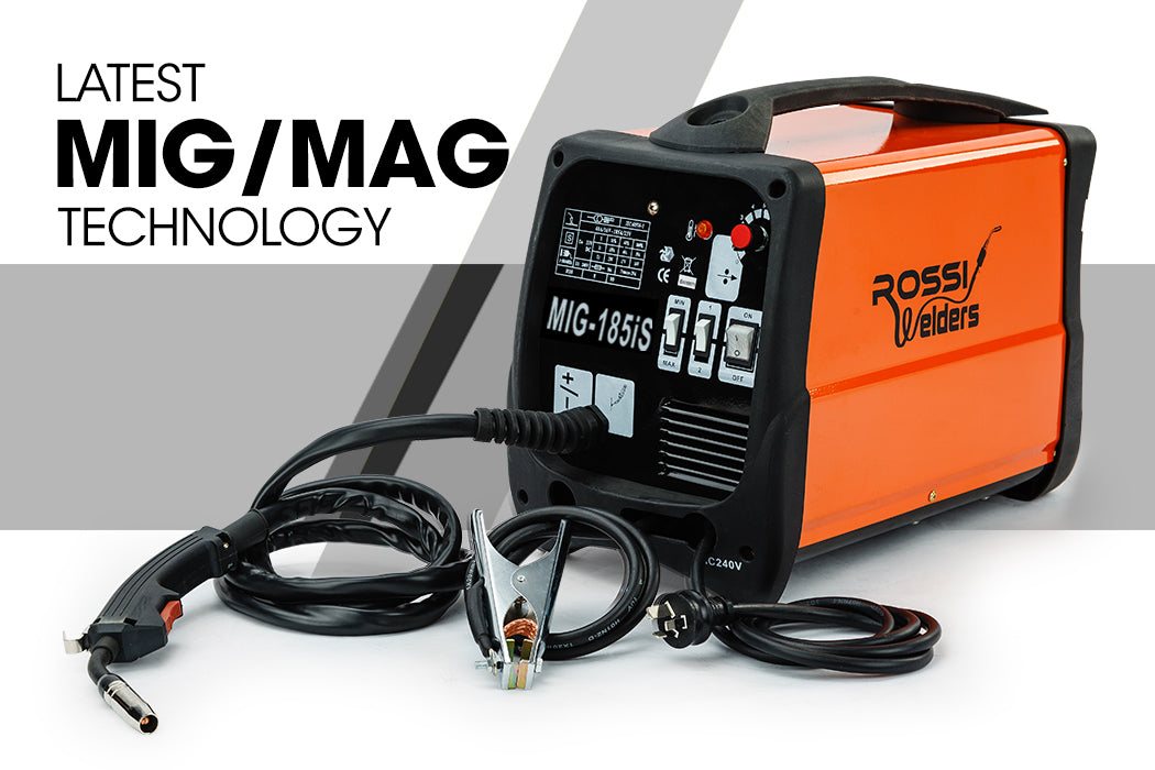 ROSSI 185 Amp Welding Machine Inverter Welder MIG MAG Gas Gasless Portable 185A