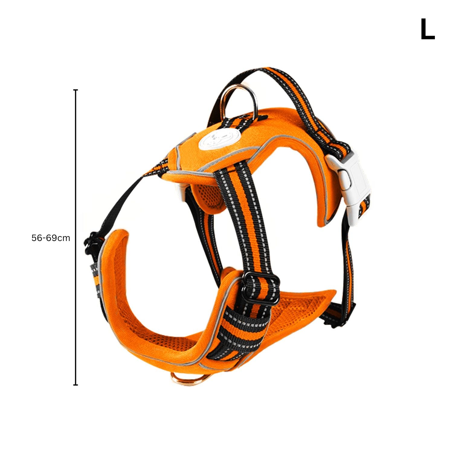 FLOOFI Dog Harness Vest L Size (Orange) FI-PC-176-XL