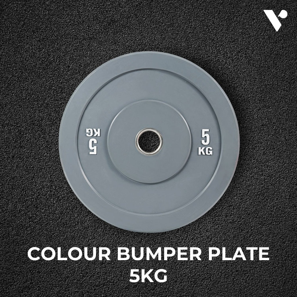 Verpeak Colour Bumper Plate 5KG x 2 Gray VP-WP-105-FP