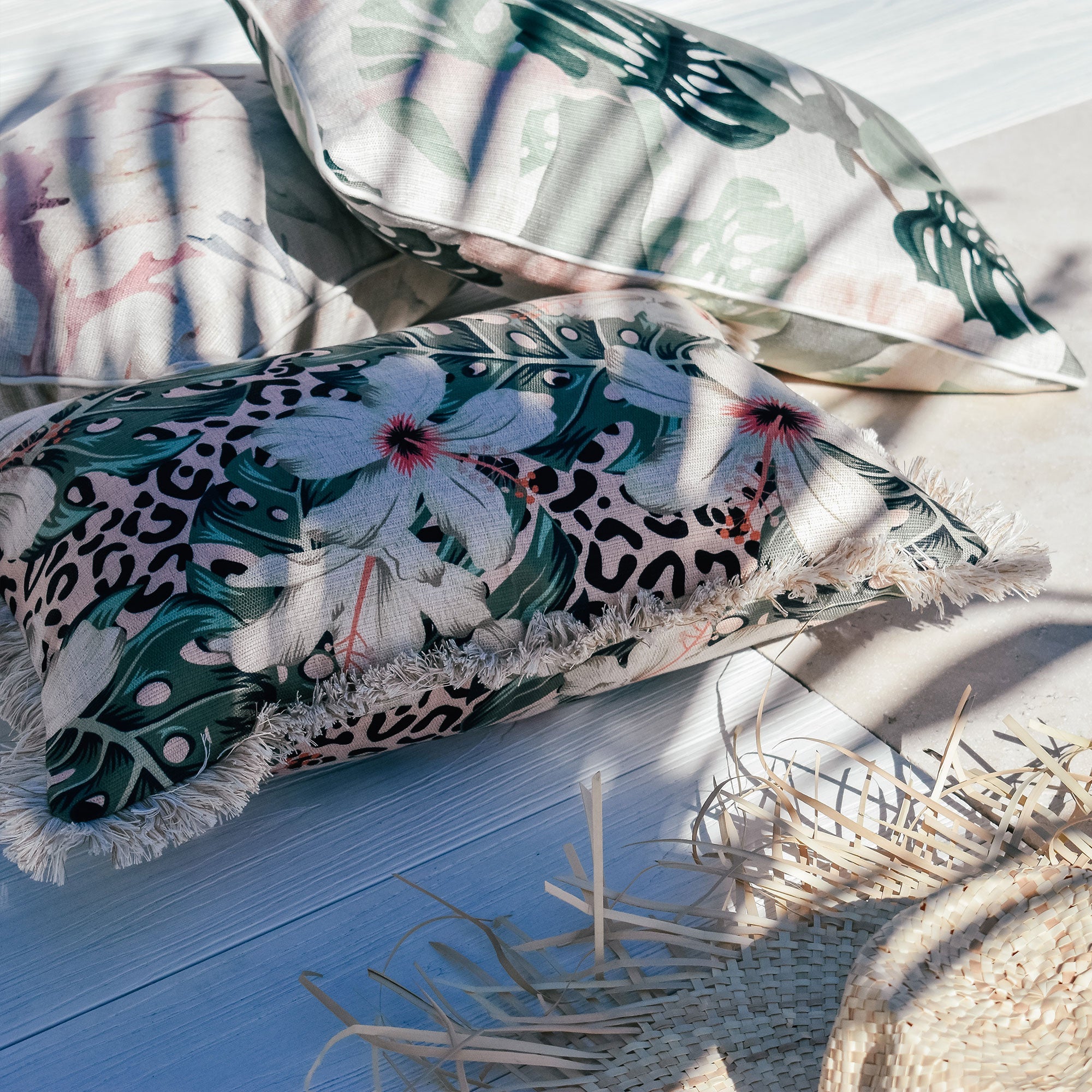 Cushion Cover-With Piping-Coral Coast-45cm x 45cm