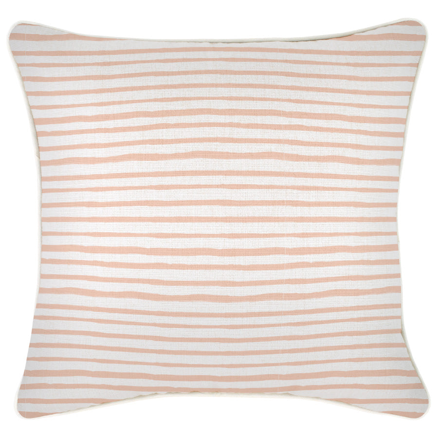Cushion Cover-With Piping-Paint Stripes Blush-45cm x 45cm