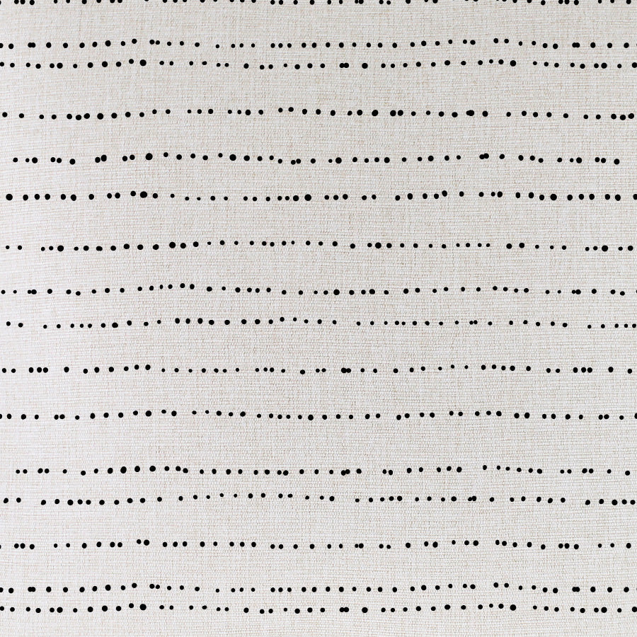 Cushion Cover-With Black Piping-Journey Black-45cm x 45cm