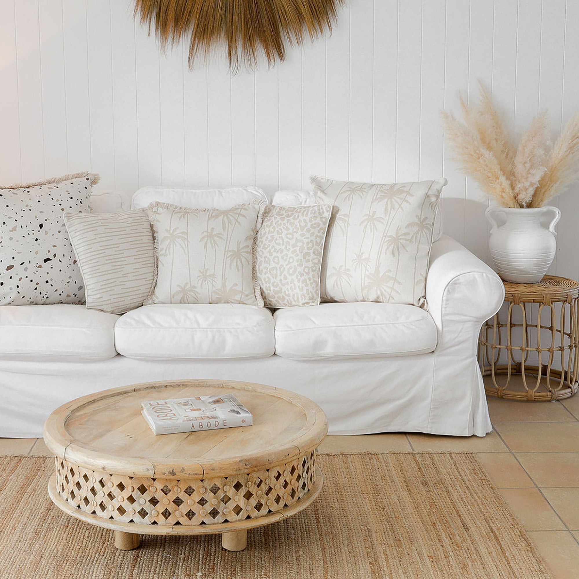 Cushion Cover-Coastal Fringe-Terrazzo-60cm x 60cm