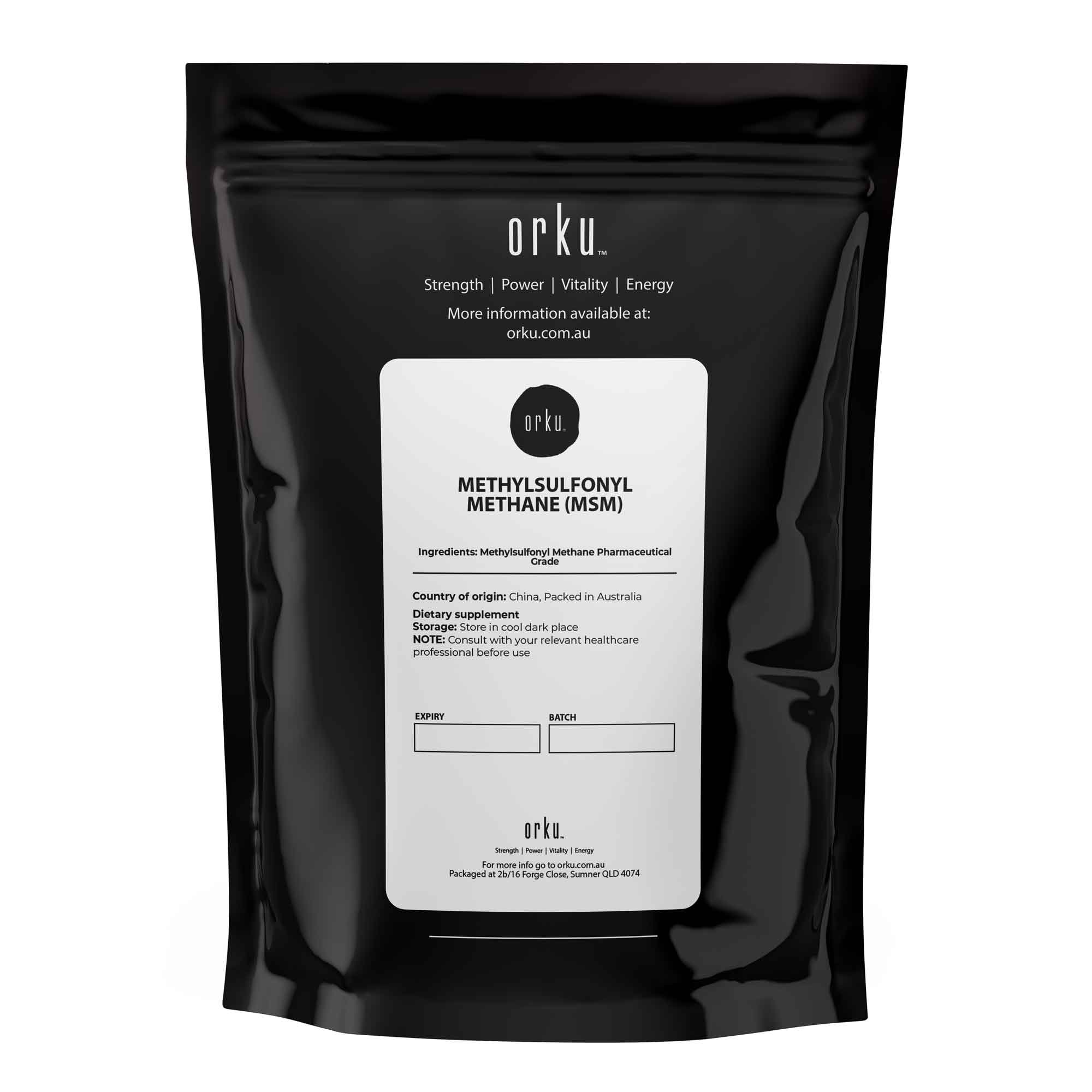 1Kg MSM Powder or Crystals Tub - 99% Pure Methylsulfonylmethane Dimethyl Sulfone