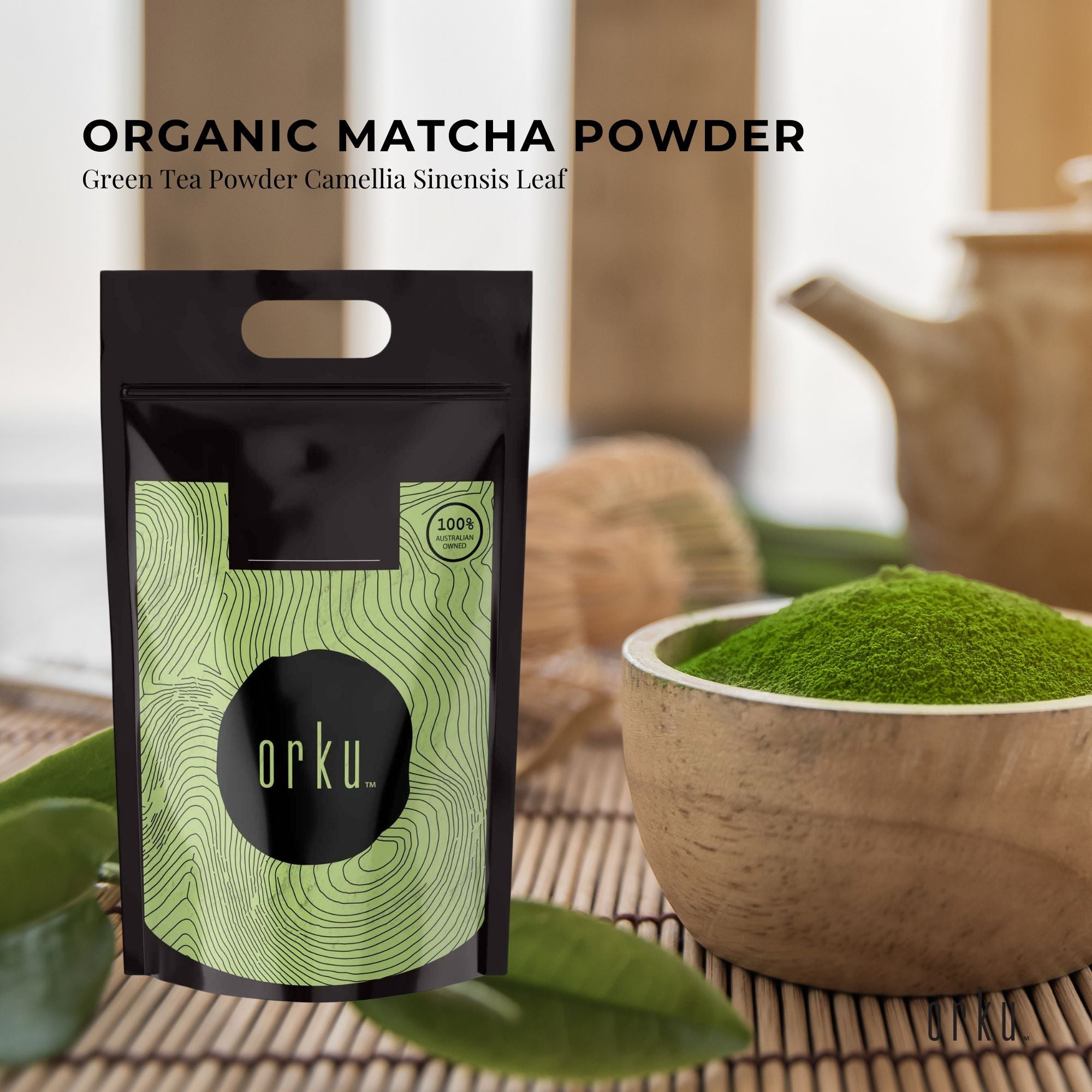 Bulk 20Kg Organic Matcha Green Tea Powder Camellia Sinensis Leaf Supplement