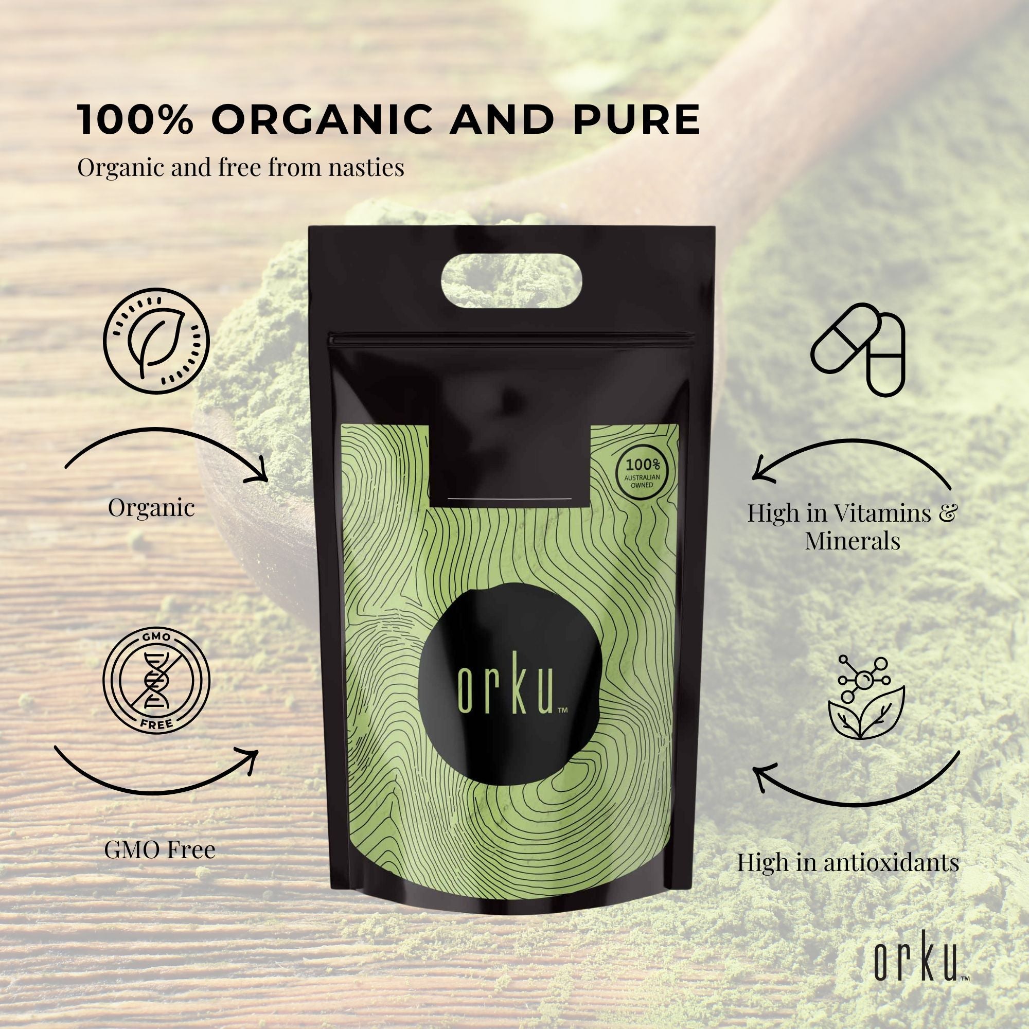 Bulk 20Kg Organic Matcha Green Tea Powder Camellia Sinensis Leaf Supplement