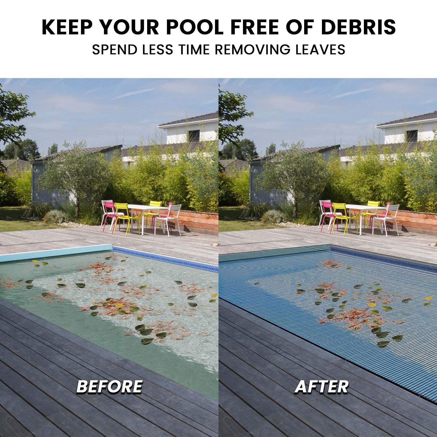 HydroActive UV-Resistant Swimming Pool Leaf Net Cover 4 x 7m