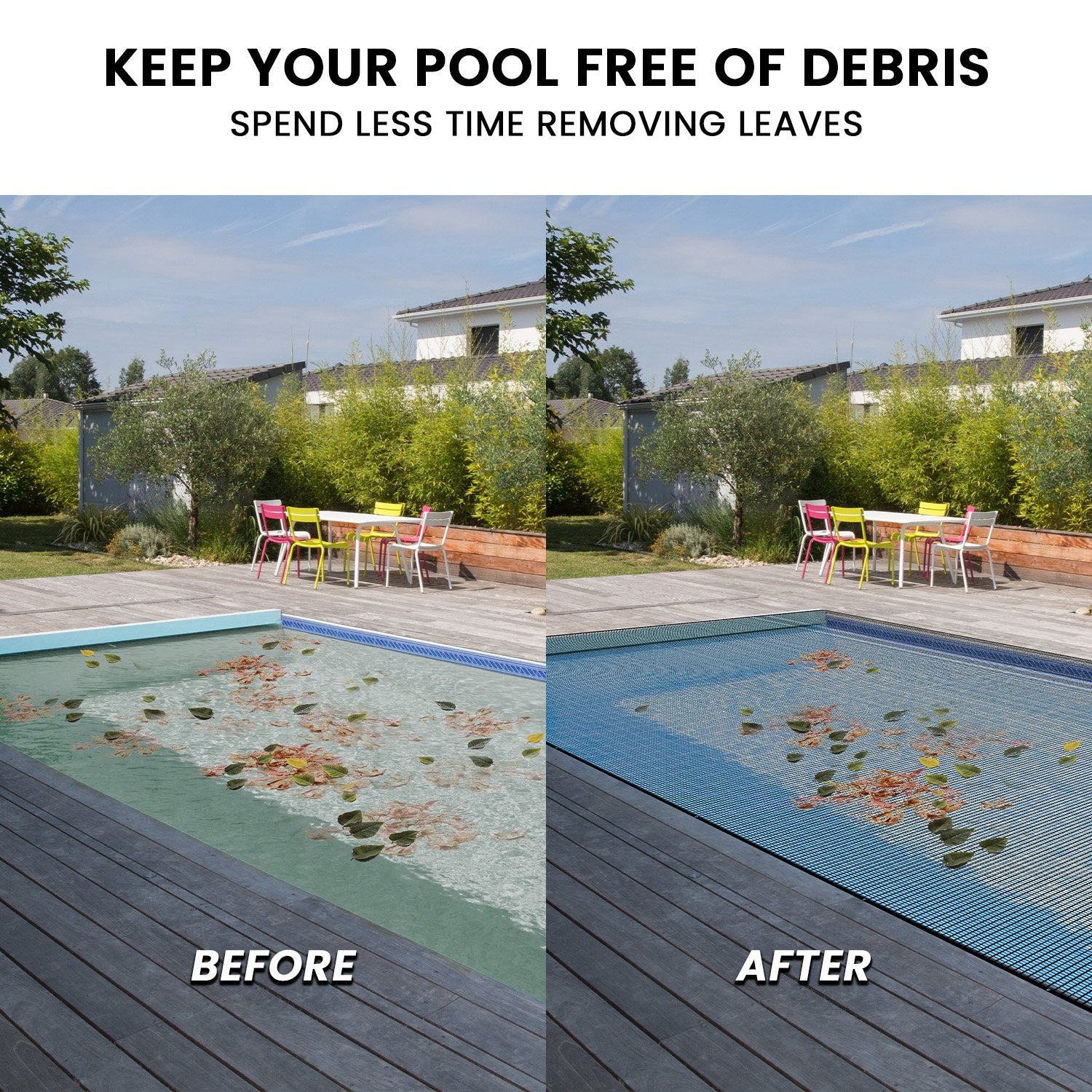 HydroActive UV-Resistant Swimming Pool Leaf Net Cover 6 x 11m