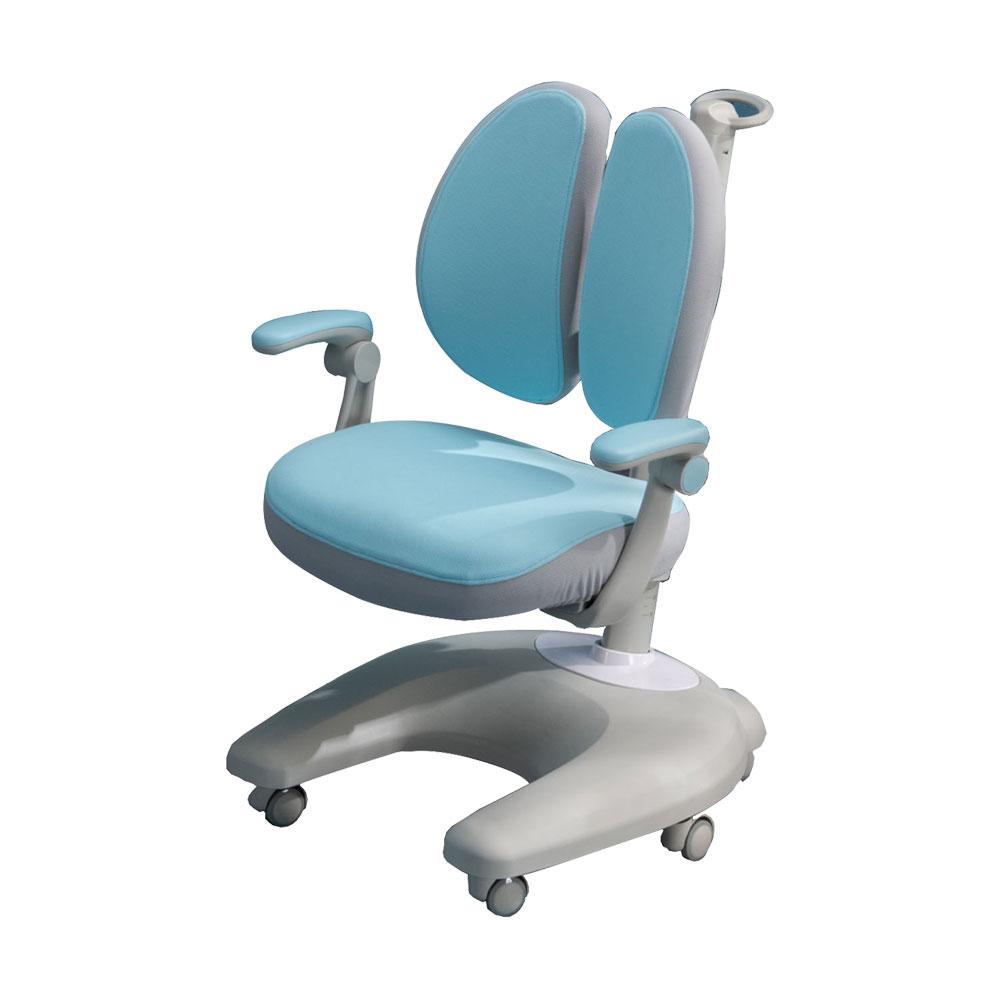 Solid Rubber Wood Height Adjustable Children Kids Ergonomic Study Desk Blue Chair Set 120cm AU