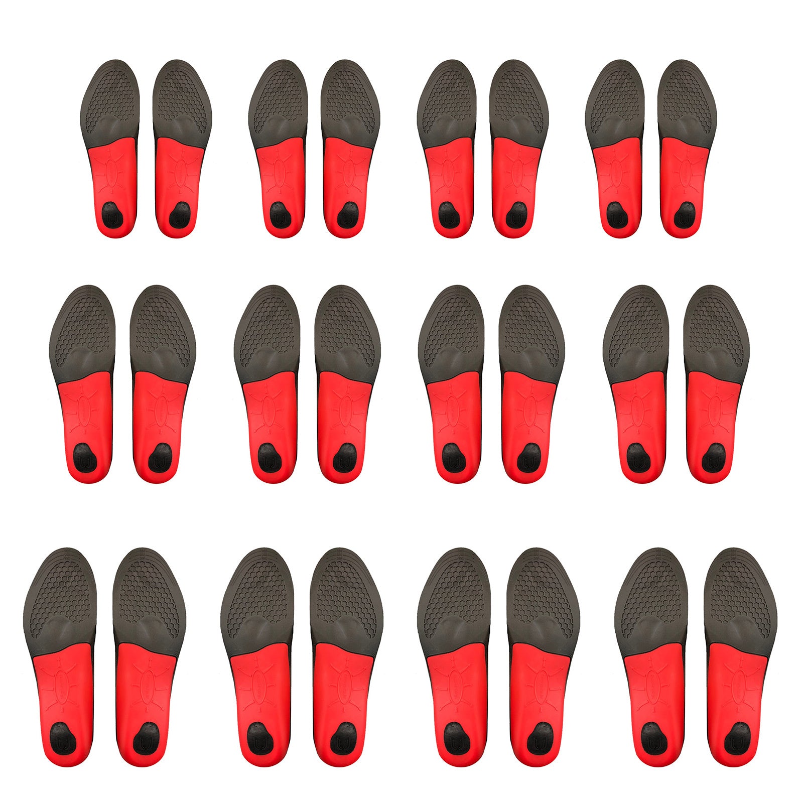 Bibal Insole 4X Set 3-Size Combo Full Whole Insoles Shoe Inserts Arch Support Foot Pads