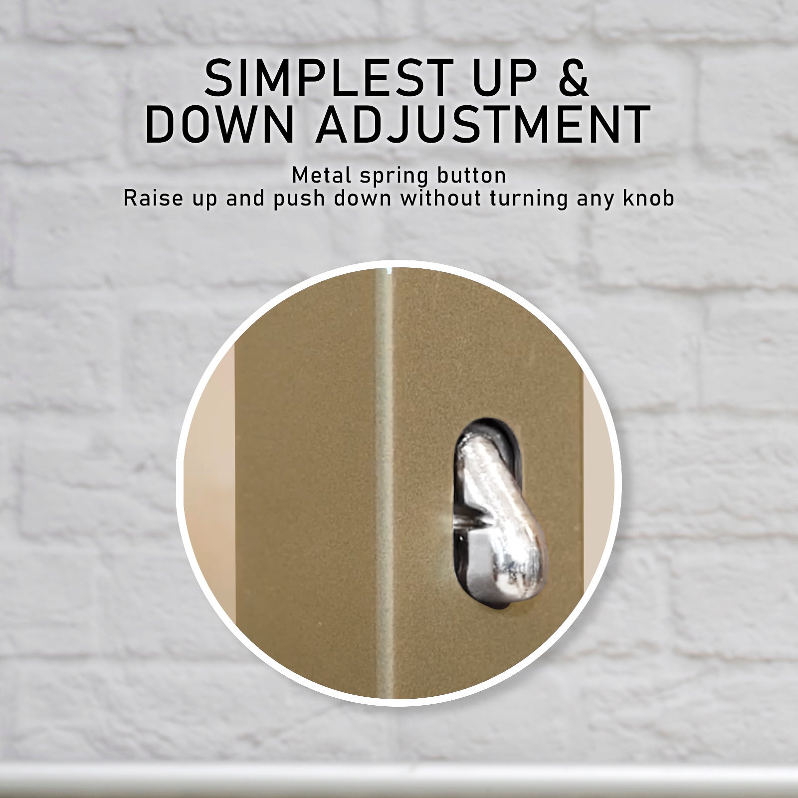 Meoktong Gold Clothes Rack Coat Stand Hanging Adjustable Rollable Steel