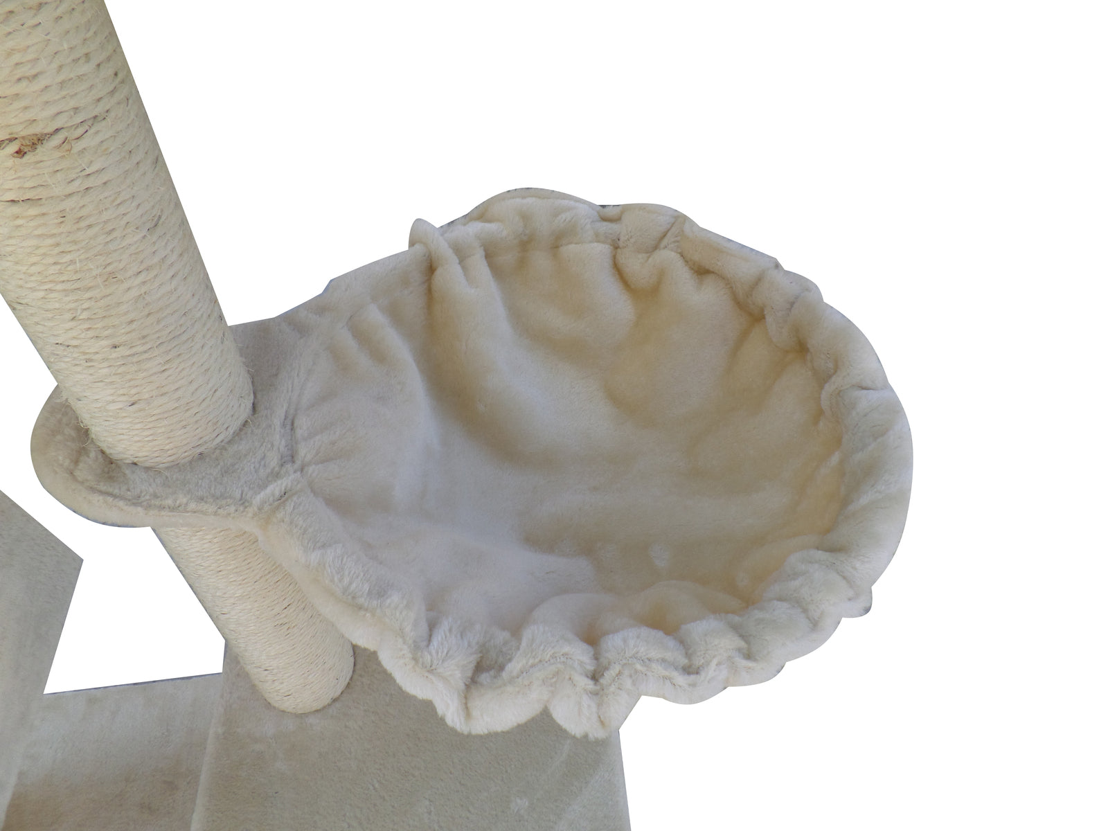 YES4PETS 100 cm Beige Cat Scratching Post Tree Scratcher House