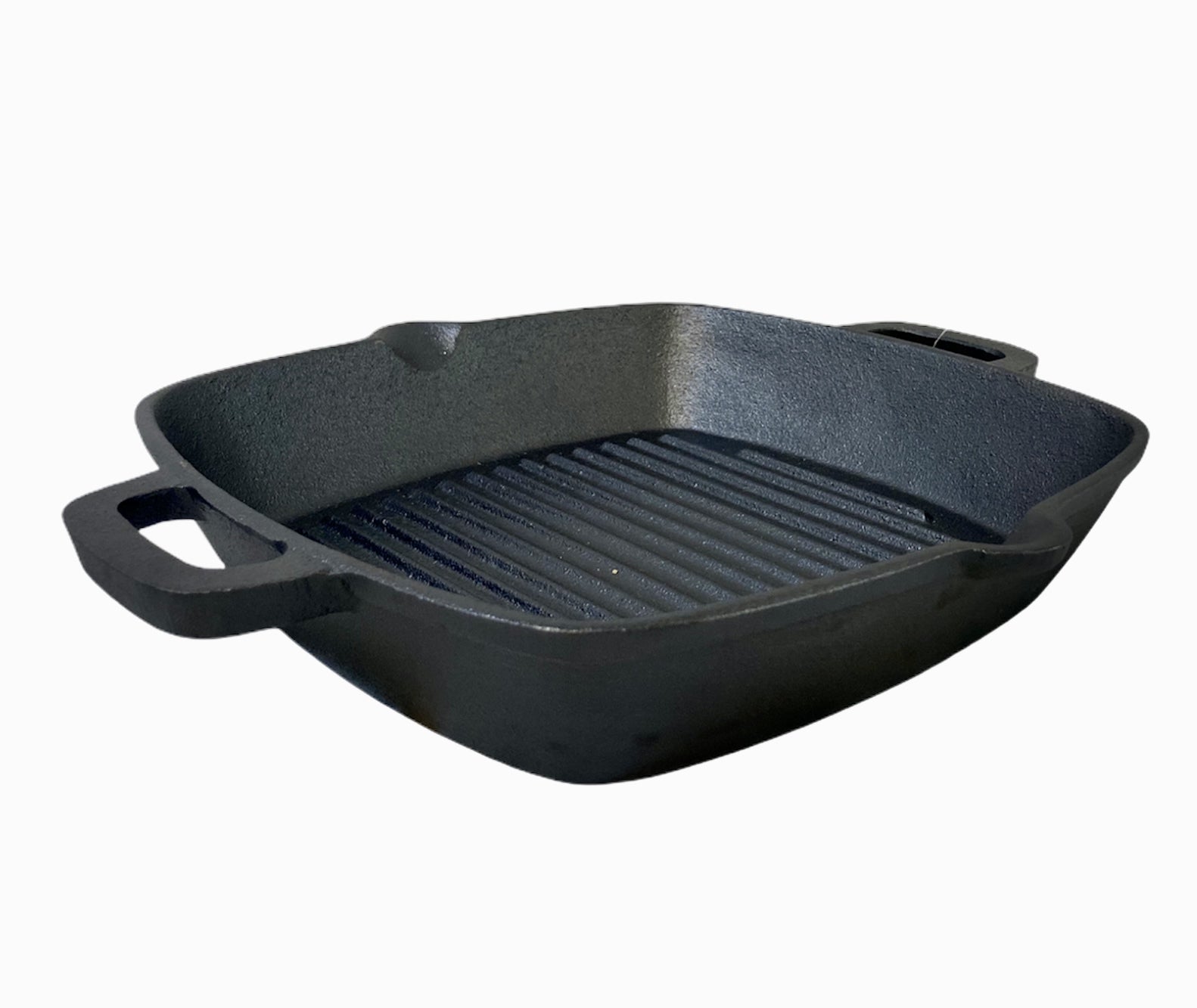 YES4HOMES 26 cm Barbecue Cast Iron Fry Grill Pan Pre-Seasoned Oven Safe Grill Frypan