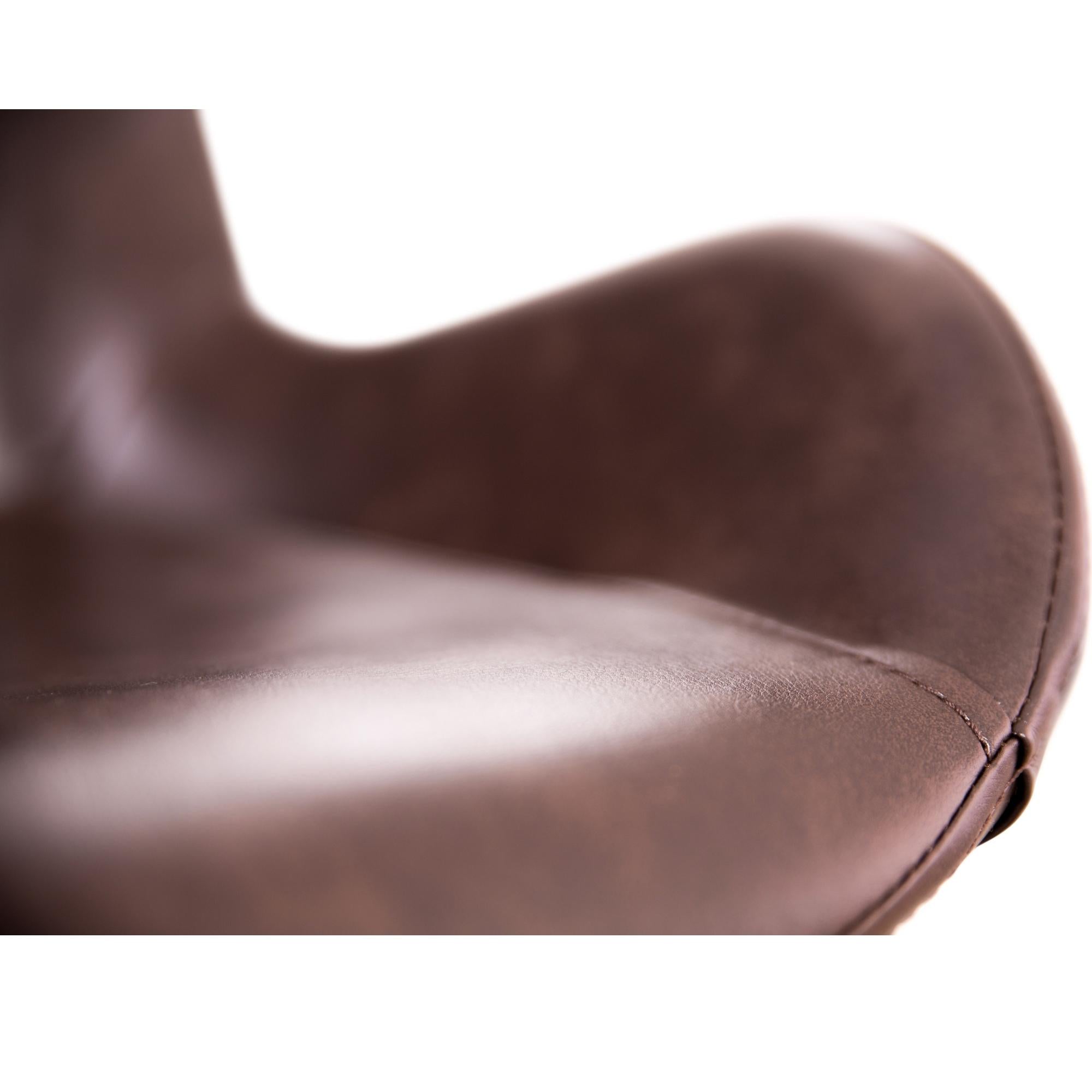 Brando Set of 2 PU Leather Upholstered Dining Chair Metal Leg - Brown