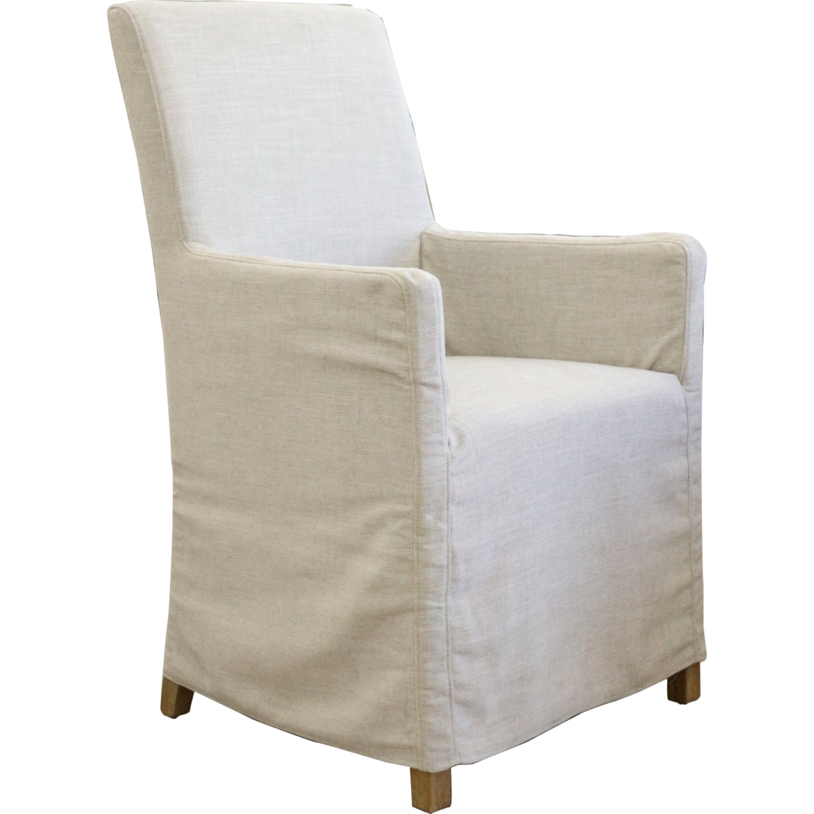 Ixora Dining Chair Set of 8 Fabric Slipcover French Provincial Carver Timber