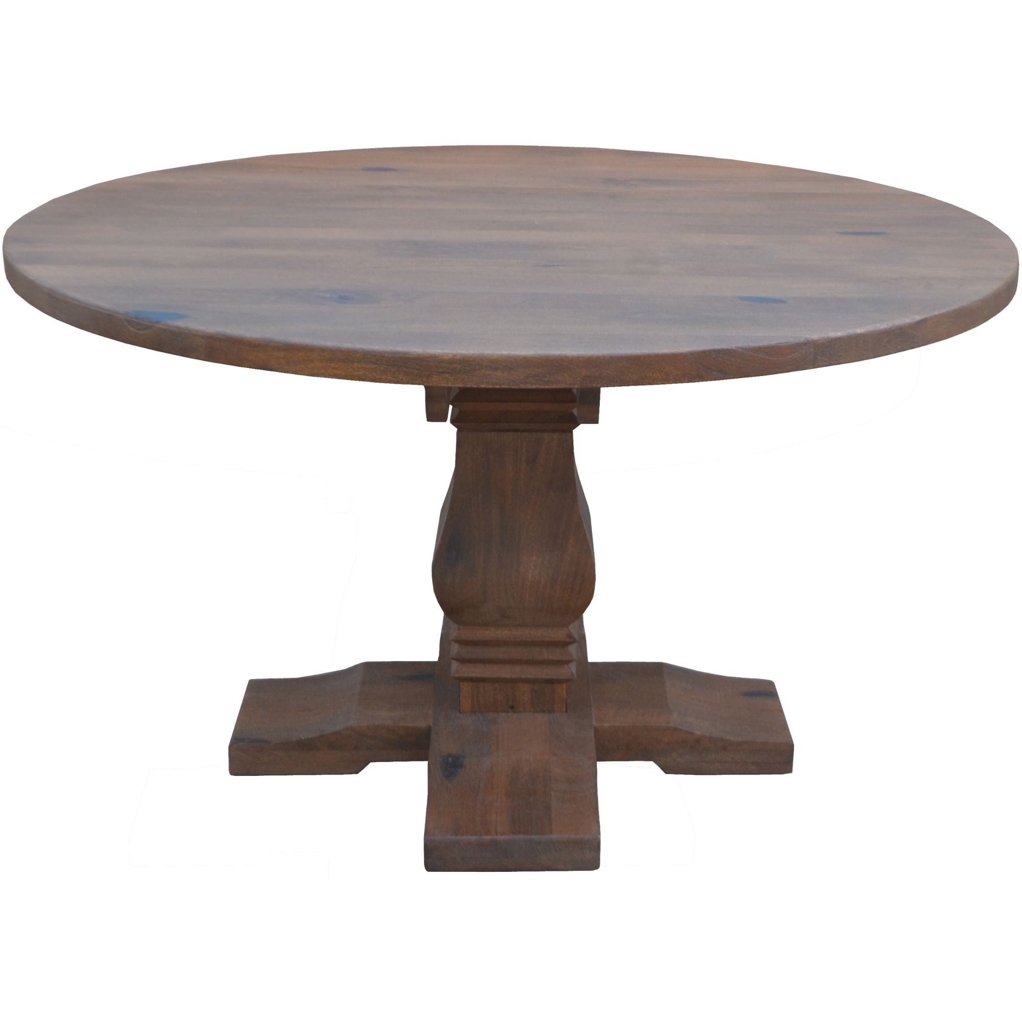 Florence Round Dining Table 135cm French Provincial Pedestal Solid Timber Wood