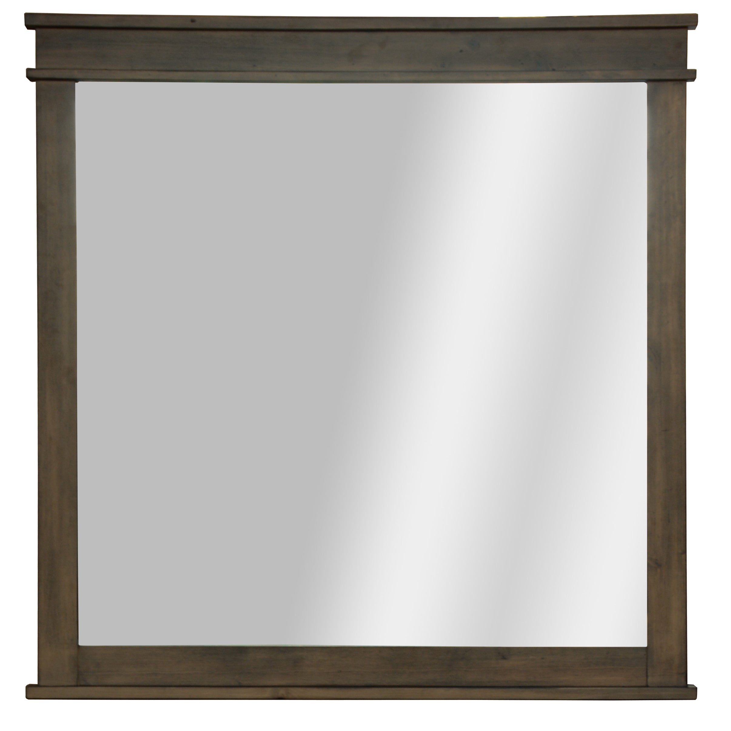 Lily Dresser Mirror Vanity Dressing Table Solid Pine Wood Frame - Rustic Grey