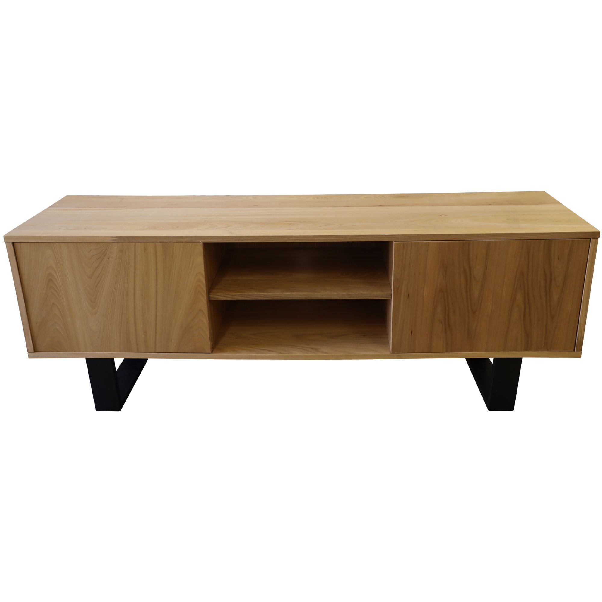 Petunia ETU Entertainment TV Unit 160cm Elm Timber Wood 2 Door - Natural
