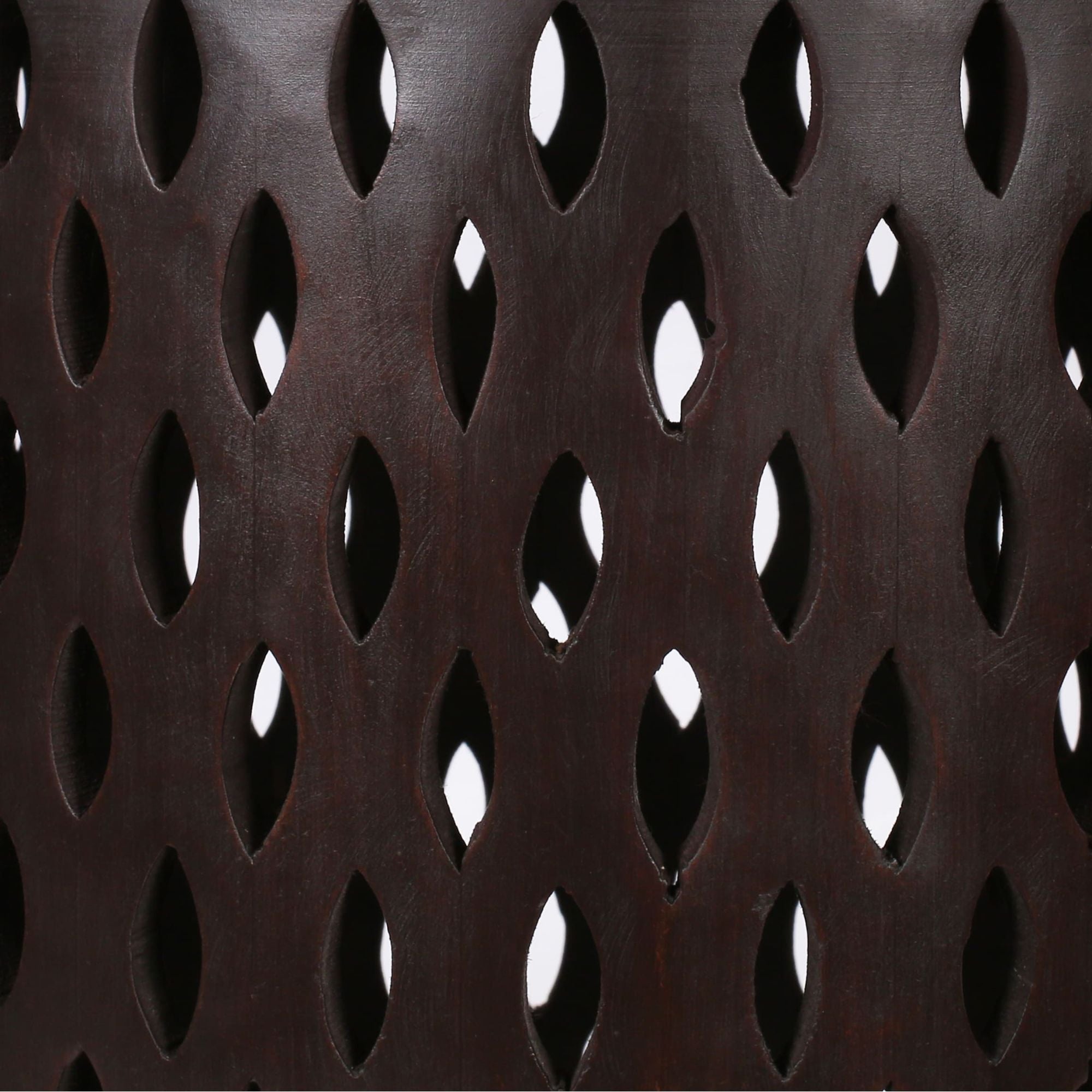 Pansy Wooden Round 50cm Side Table Sofa End Tables - Brown