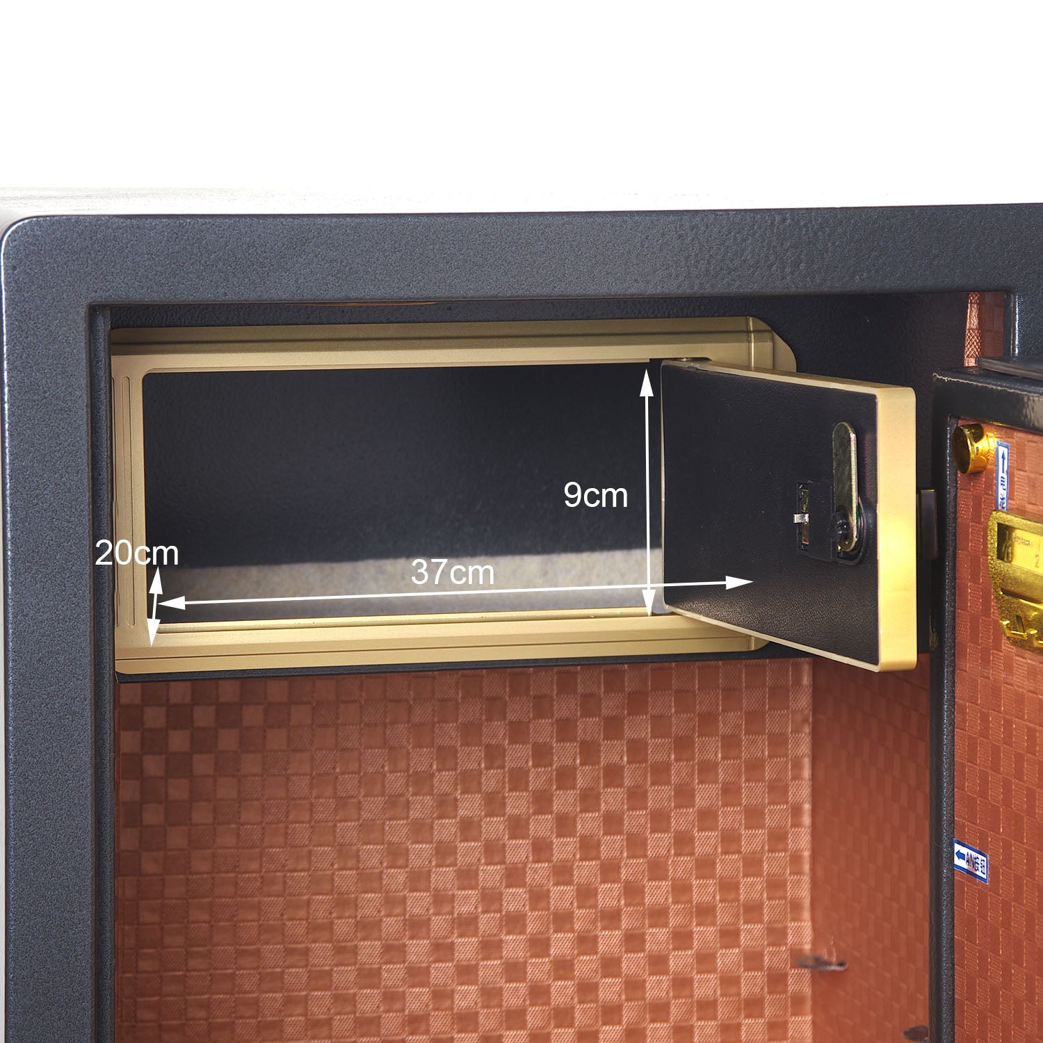 45cm Large Digital Electronic Safe Deposit Safe Security Box Office Home Cash Jewelry