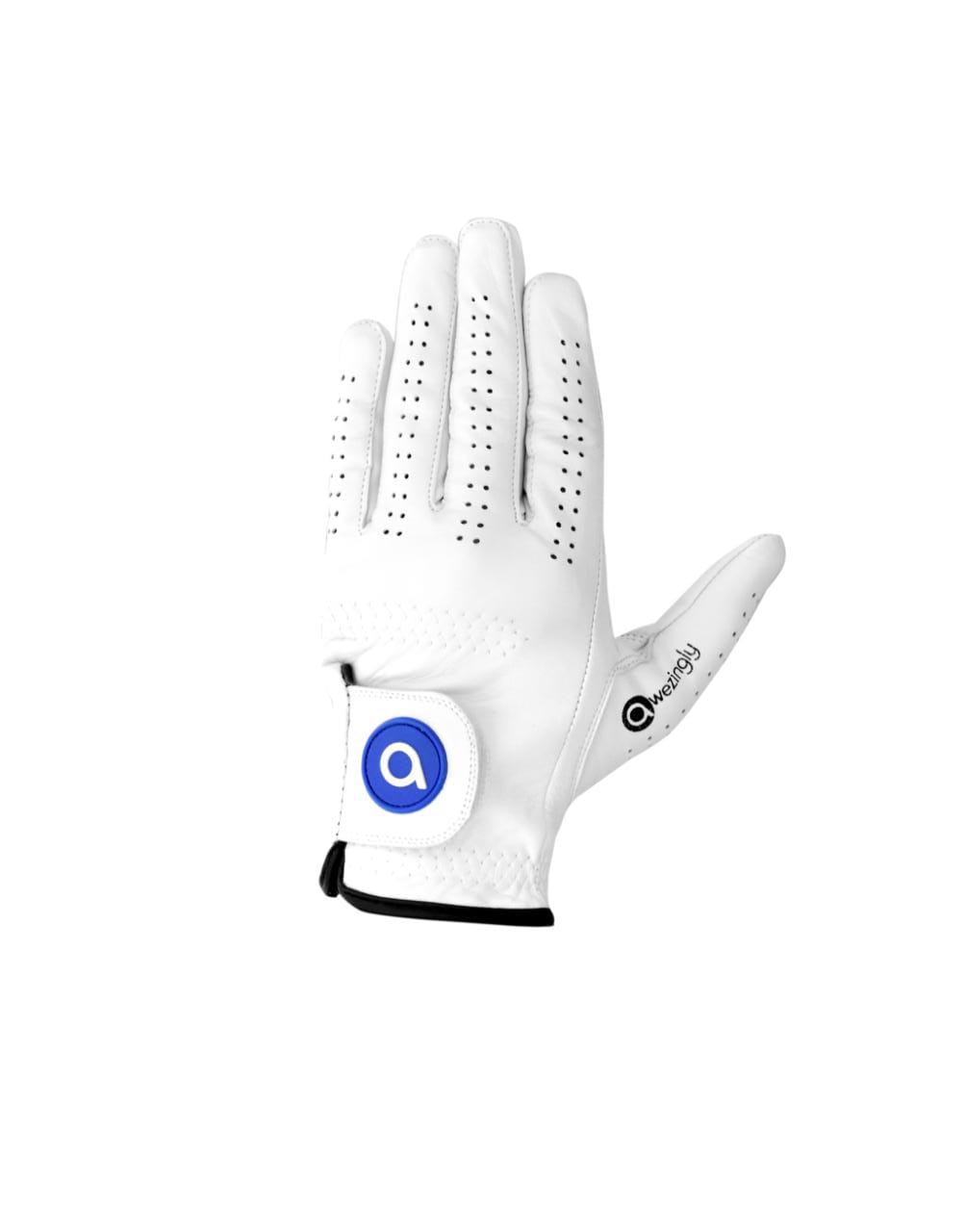 Awezingly Premium Quality Cabretta Leather Golf Glove for Men - White (S)