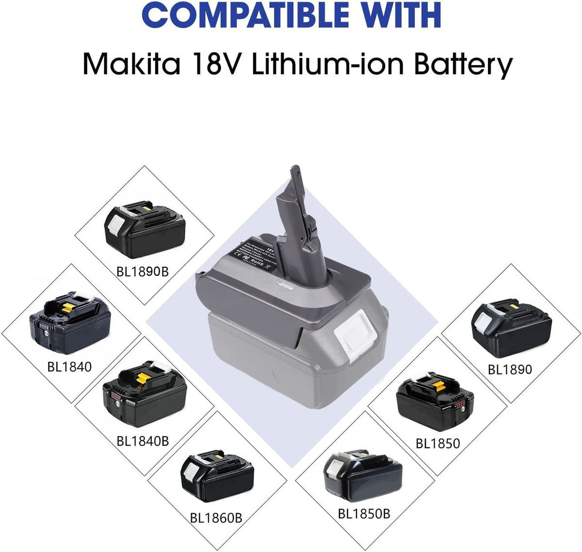 Makita 18V To Dyson V7 & V8 Battery Converter / Adapter