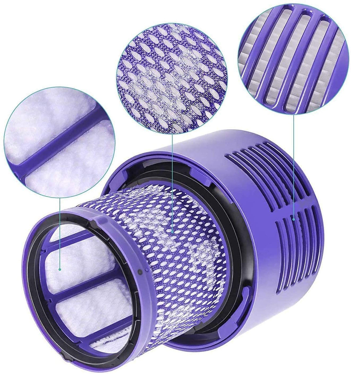 4 x HEPA Filters for Dyson Cyclone V10 Vacuum Cleaners